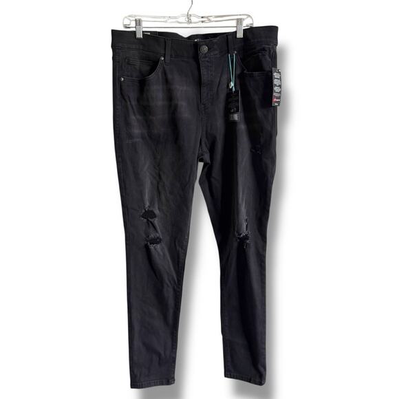LuLaRoe Denim - LuLaRoe Black Skinny Jeans Modern Fit Size 36 16W New Distressed